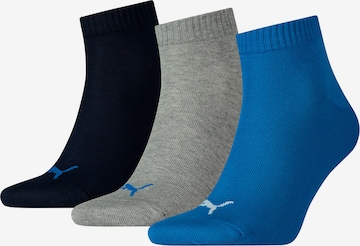 PUMA Ankle Socks in Blue: front