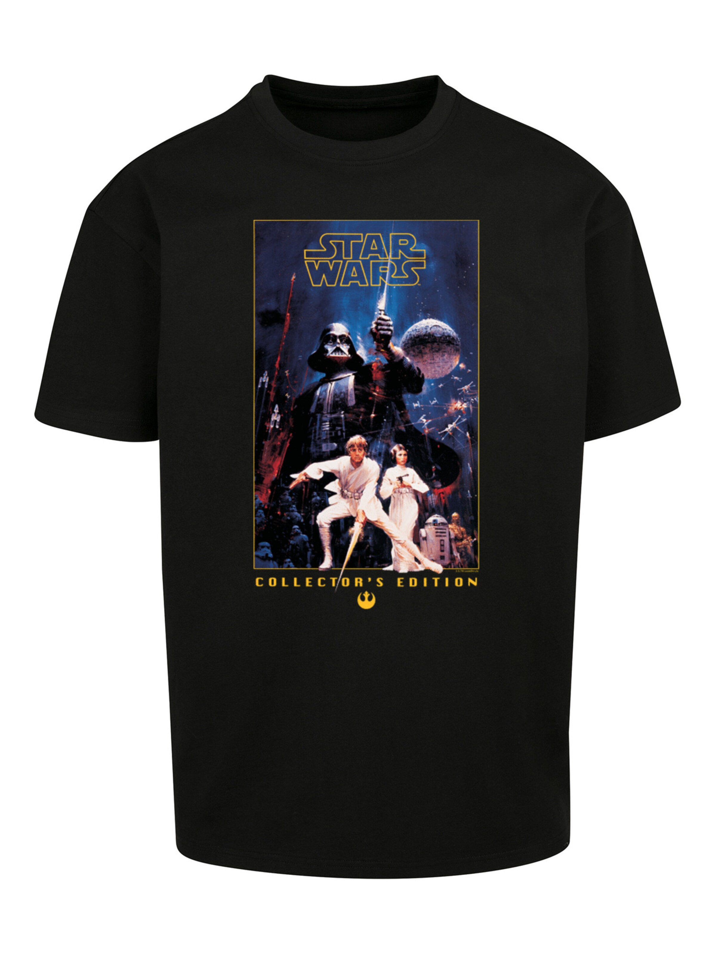 T-Shirt 'Star Wars' F4NT4STIC en noir : devant