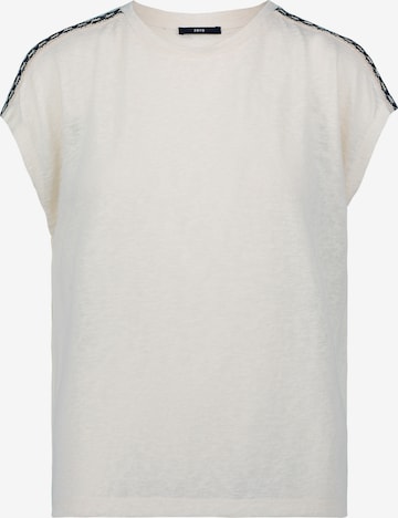 zero Shirt in Wit: voorkant