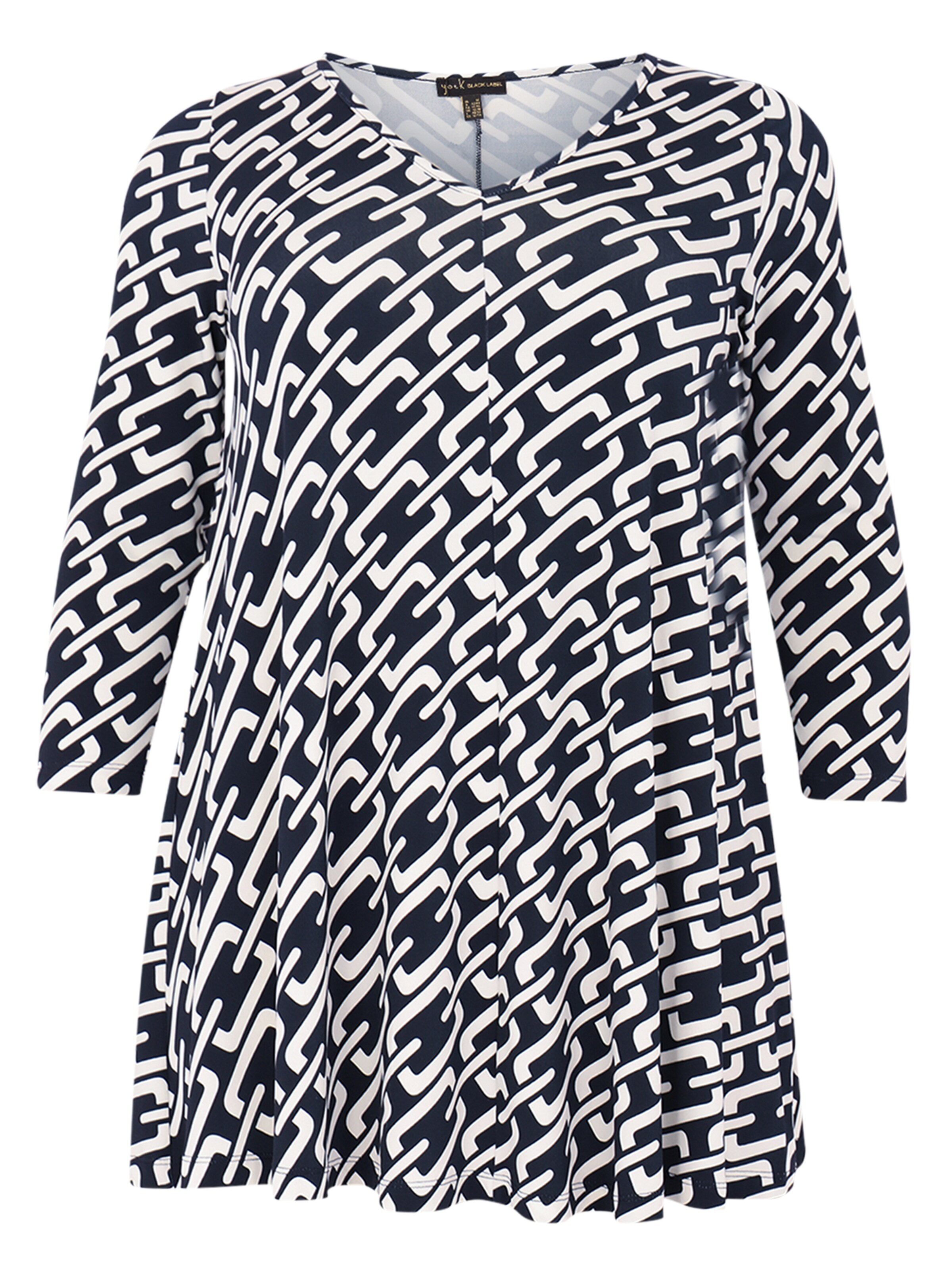 YOEK Tuniek in Blauw: voorkant