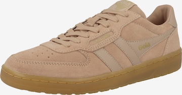 Baskets basses Gola en beige : devant
