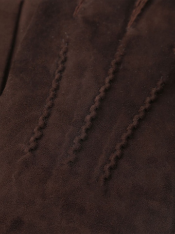 Profuomo Full Finger Gloves in Brown