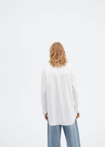 MANGO Blouse 'Just' in White