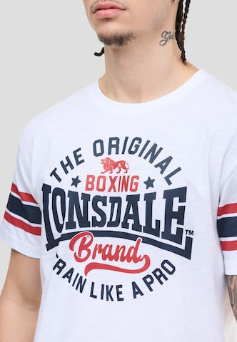 T-Shirt 'Barton' LONSDALE en blanc