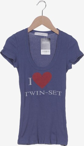 Twin Set Top & Shirt in XXXS in Blue: front