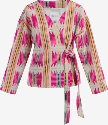 Cardigan IZIA en rose : devant