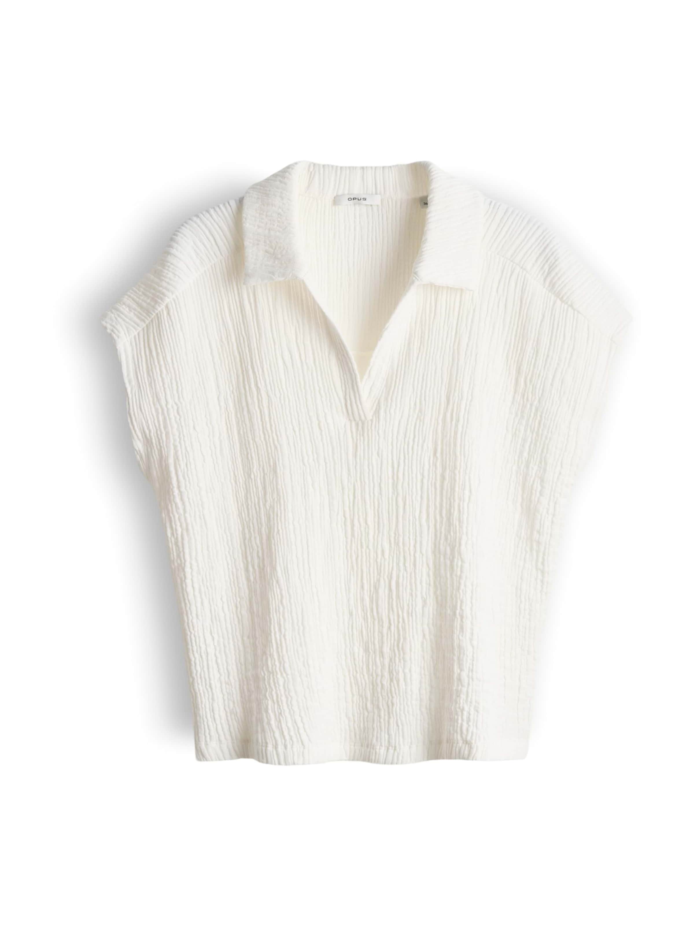 Camicia da donna 'Santolini' di OPUS in bianco: frontale