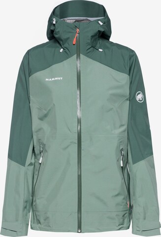 MAMMUT Outdoor Jacket in Green: front