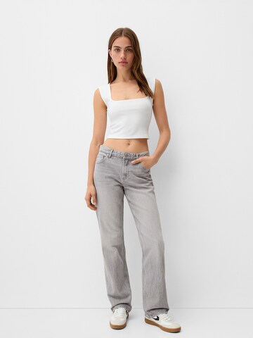 Bershka Regular Jeans in Grey