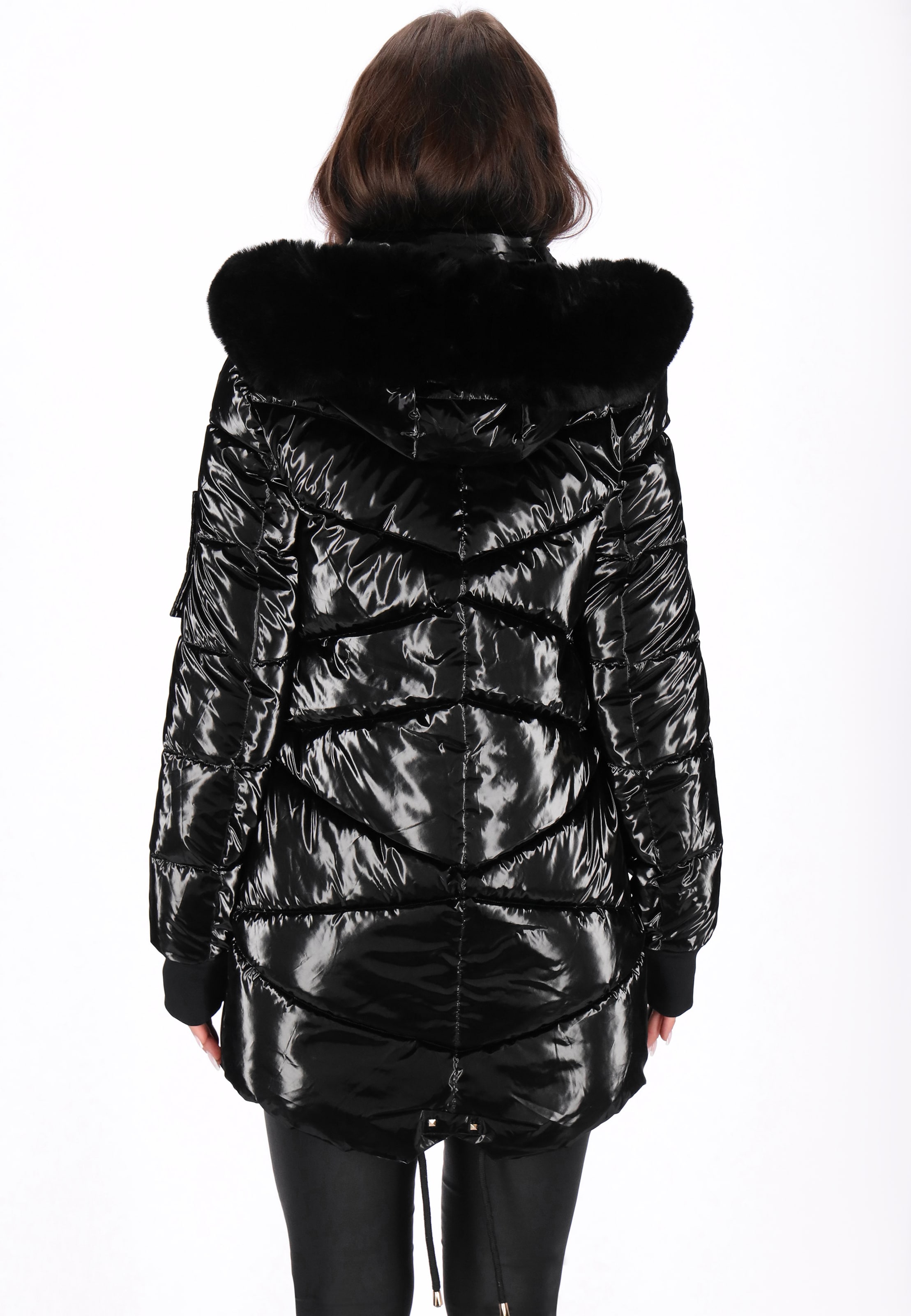 faina - Sobretudo de inverno em preto