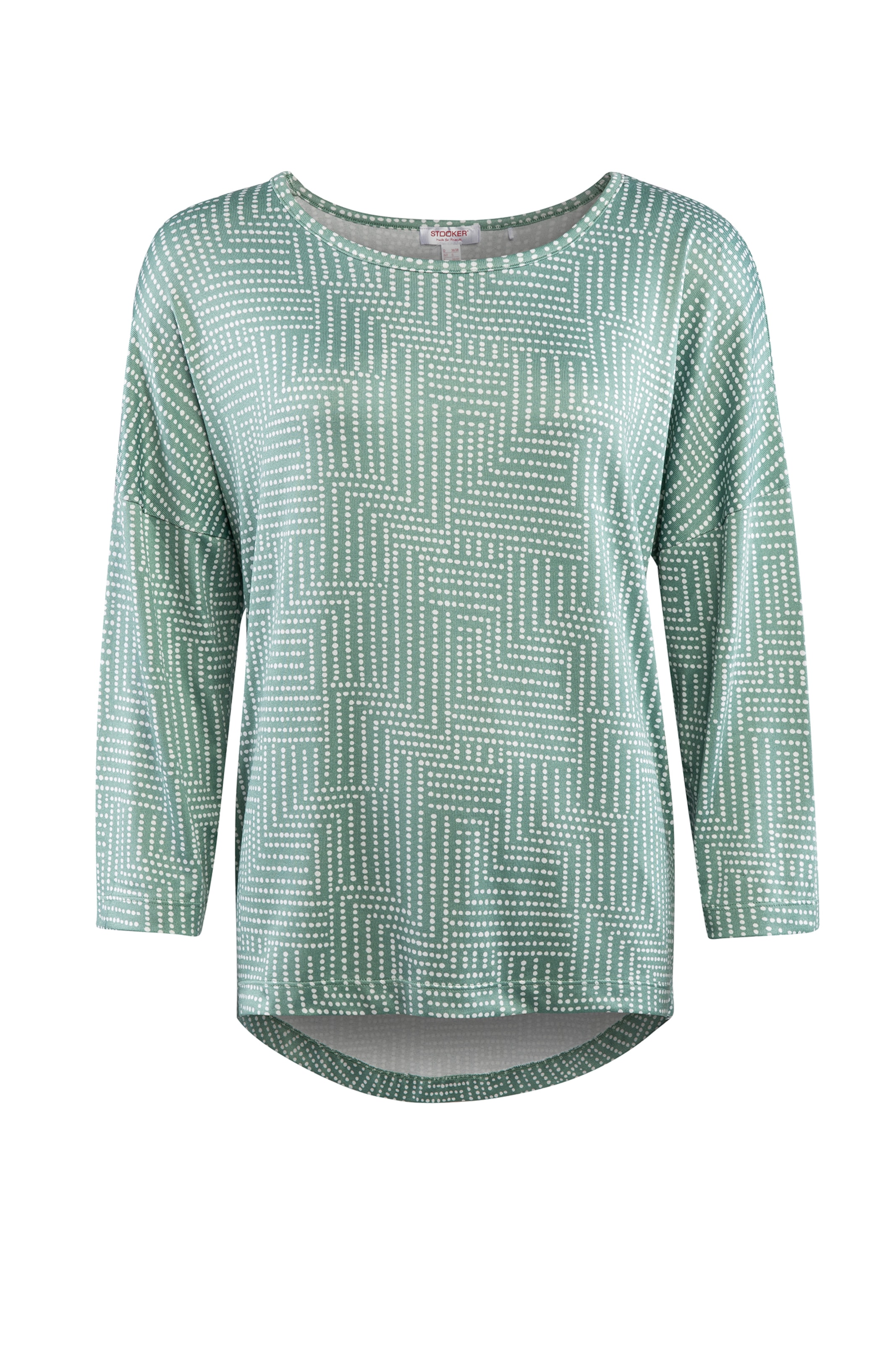 STOOKER WOMEN Shirt 'Carly' in Grün: Vorderseite