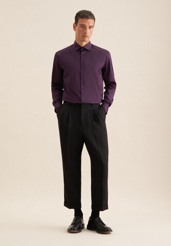 SEIDENSTICKER Regular fit Business shirt in Purple