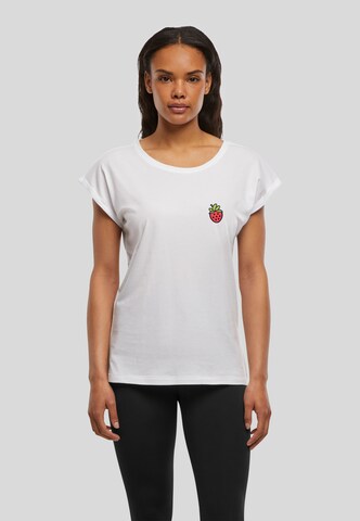 Urban Classics T-Shirt 'Strawberry' in Weiß: Vorderseite