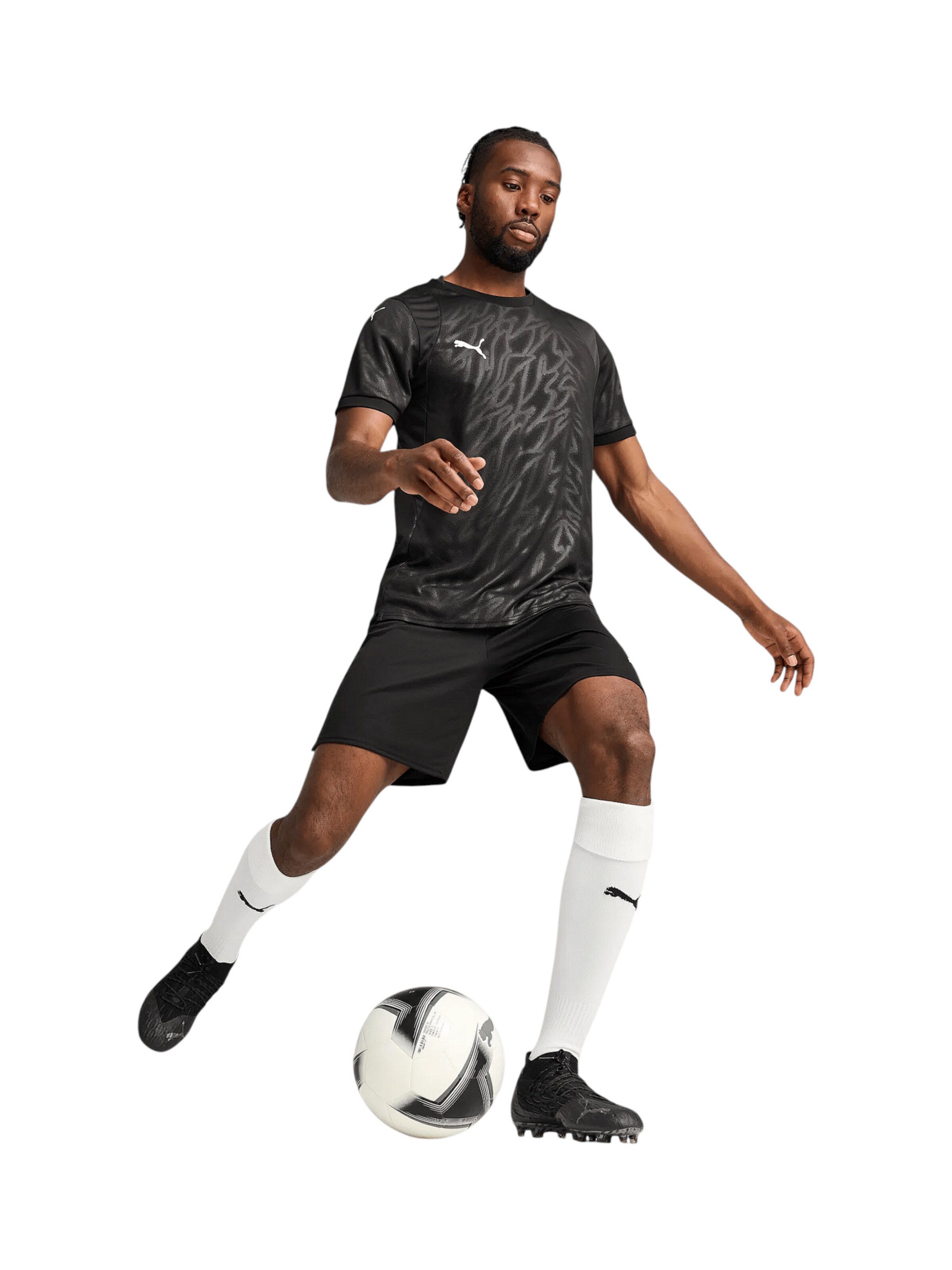 PUMA Regular Sportshorts 'TeamCup' in Schwarz