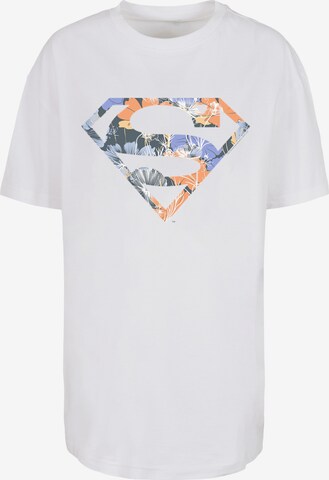 F4NT4STIC Oversized Shirt 'Superman' in White: front