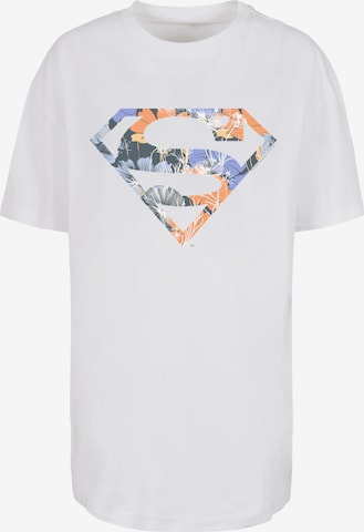 F4NT4STIC Oversized shirt 'Superman' in Wit: voorkant