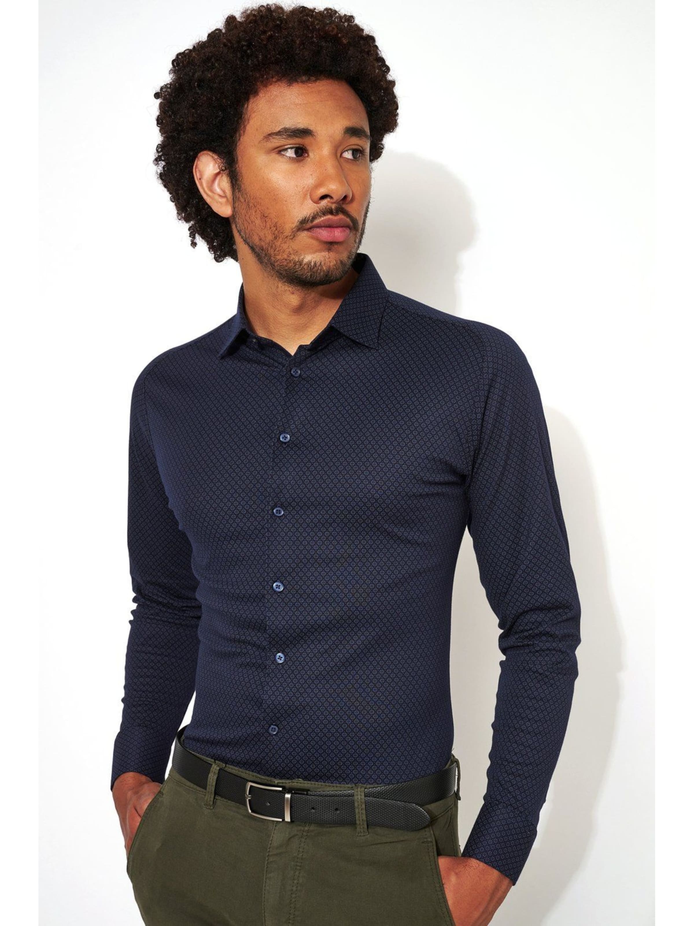 DESOTO Slim Fit Hemd 'Kent'‌‌ in Blau