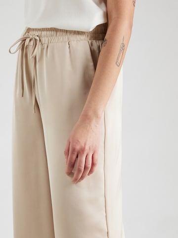 VILA Wide Leg Housut 'ELLETTE' värissä beige