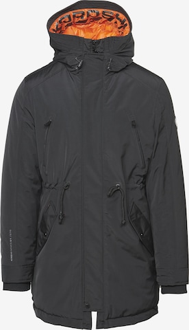 KOROSHI Between-Season Jacket in Grey: front