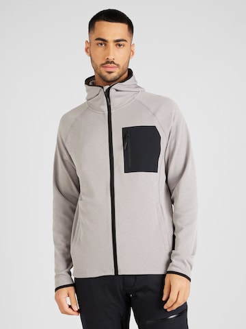 ENDURANCE Athletic Fleece Jacket 'Deerto' in Grey: front