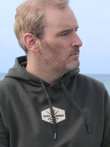 Surf Monkey - Sweatshirt em verde