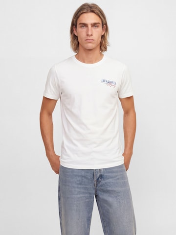 JACK & JONES Póló 'JJJADE' - kék: elől