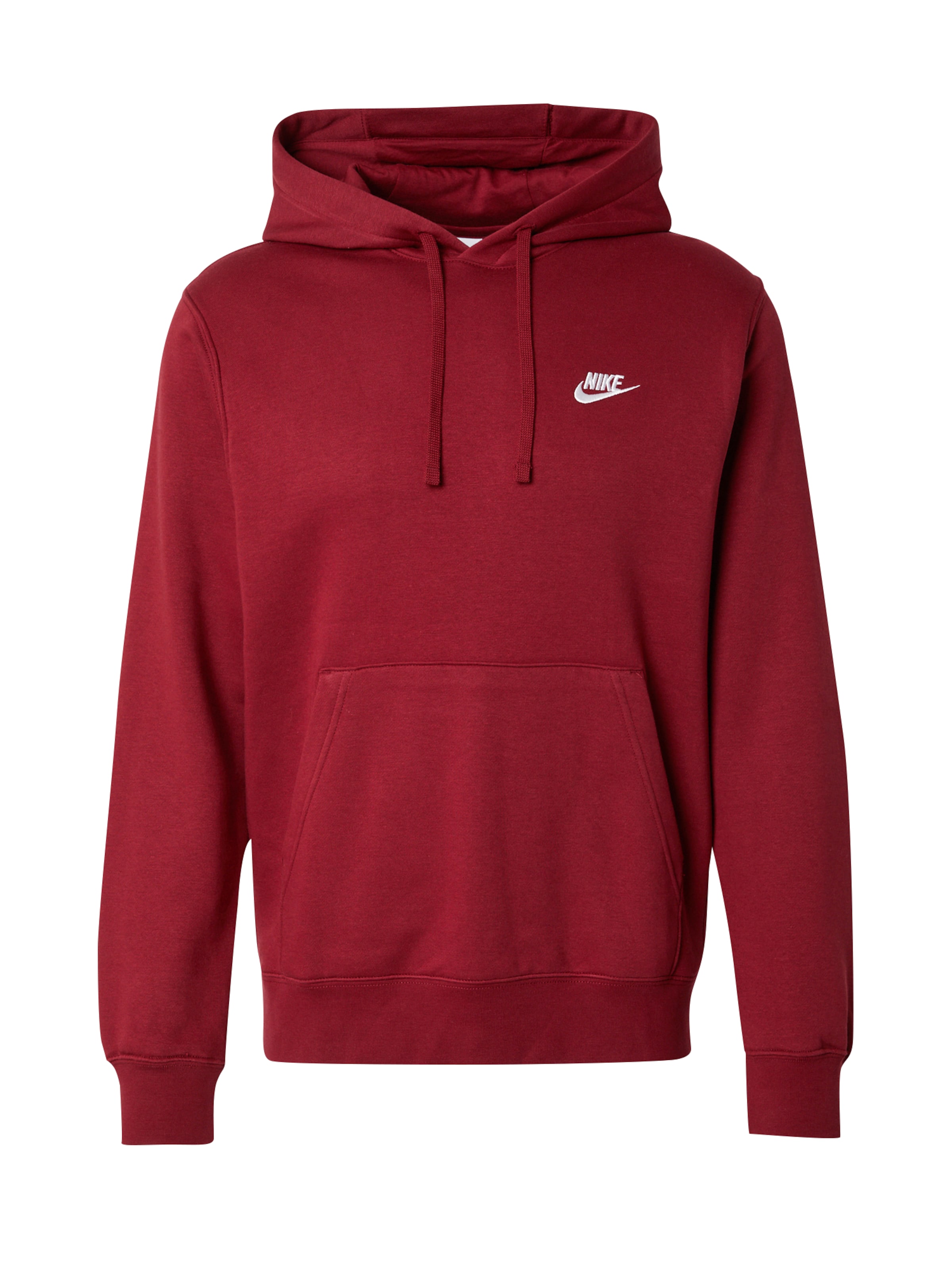 Regular fit Bluză de molton 'Club Fleece' de la Nike Sportswear pe roșu: față
