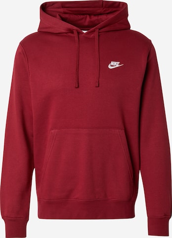 Felpa 'Club Fleece' di Nike Sportswear in rosso: frontale