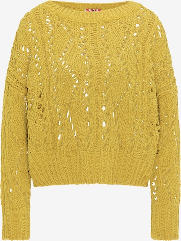 Pull-over myMo ROCKS en jaune : devant