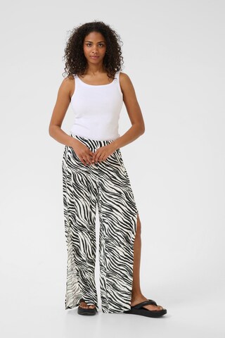 Kaffe Wide Leg Hose in Weiß