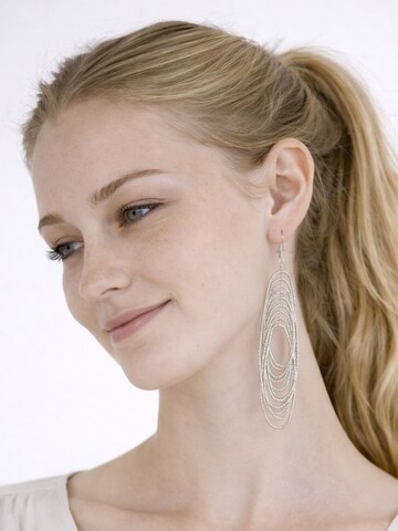 COLLEZIONE ALESSANDRO Earrings 'Rings' in Silver