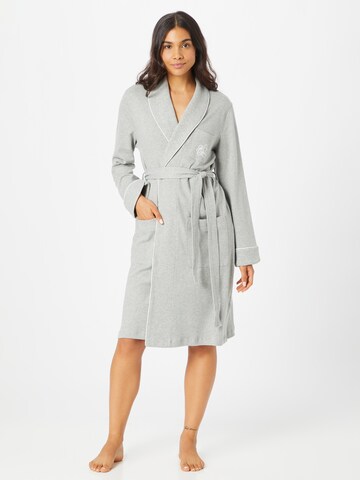 Peignoir long Lauren Ralph Lauren en gris : devant