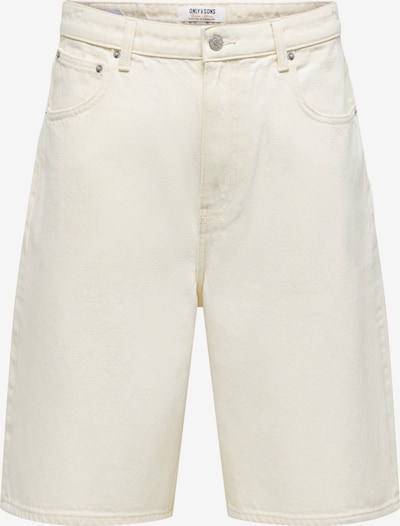 Only & Sons Jean 'ONSCarl' en écru, Vue avec produit