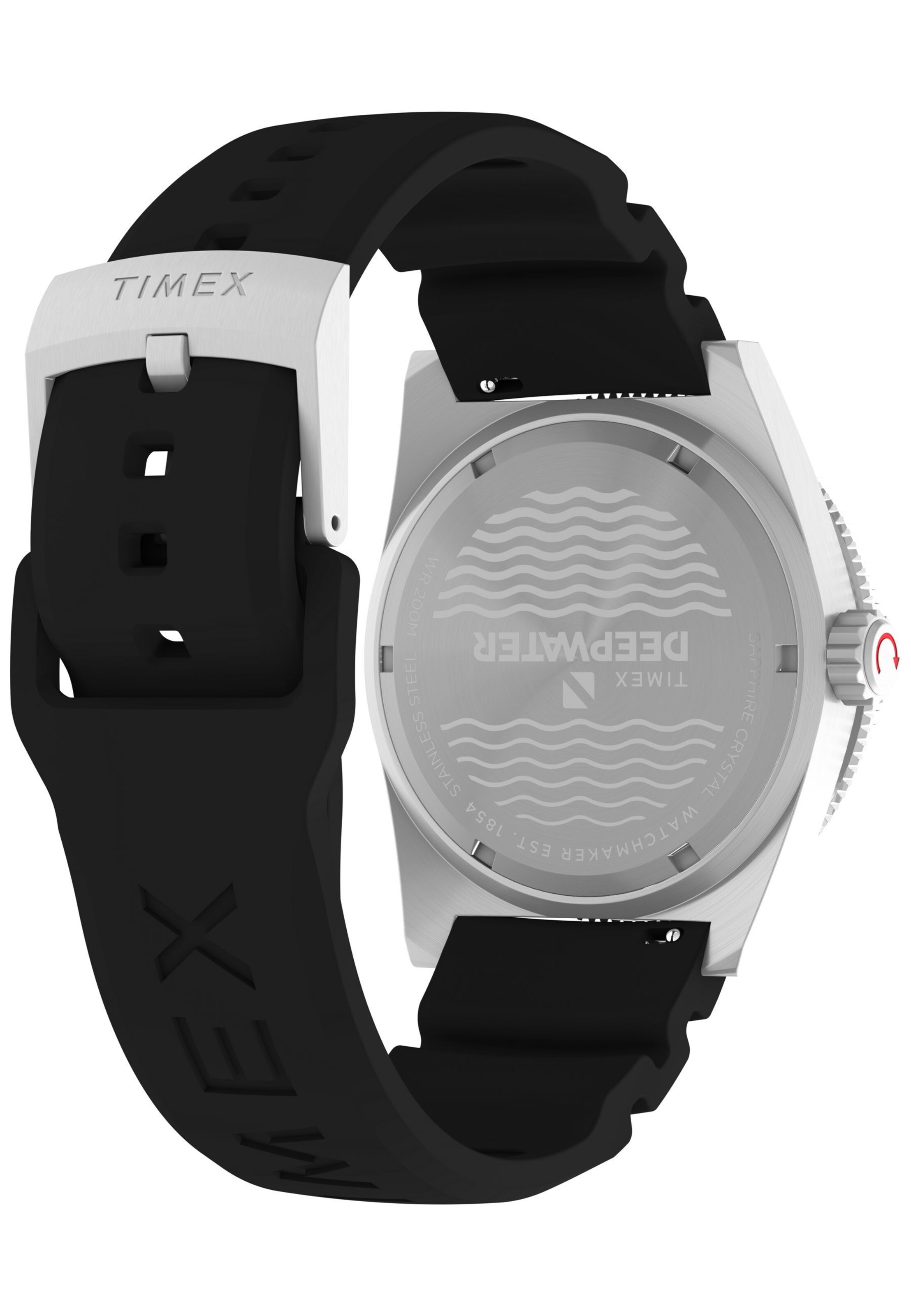 TIMEX Analoguhr in Schwarz