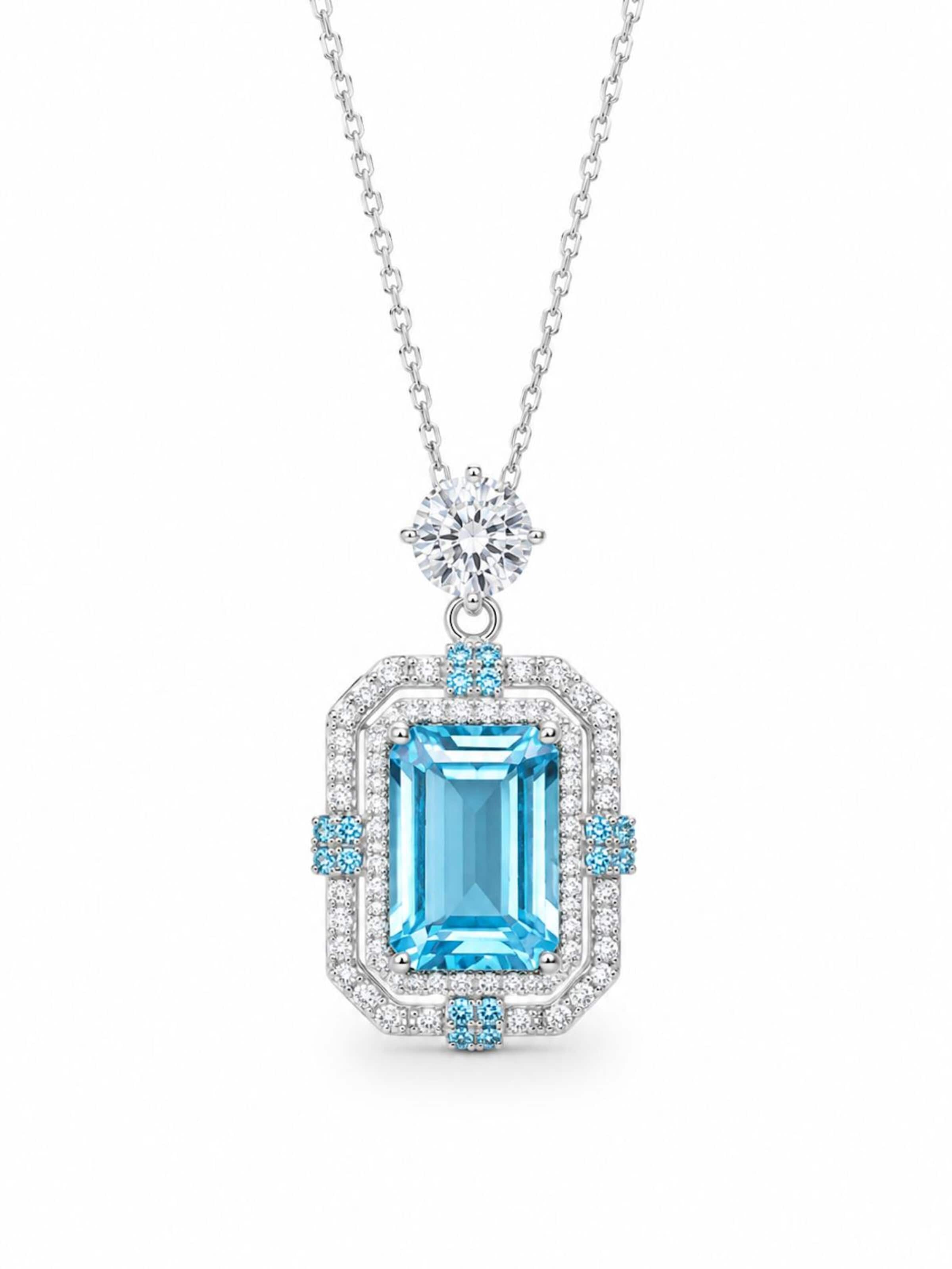 Collana di LanLivia in blu: frontale