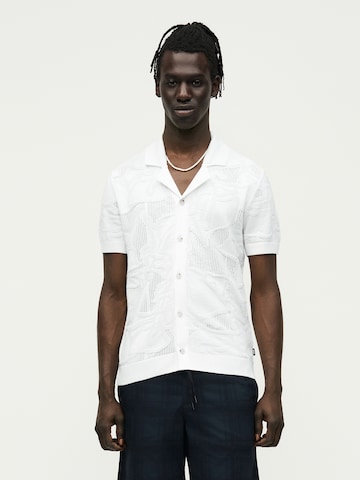 Vestes en maille 'C-Noy' BOSS en blanc : devant