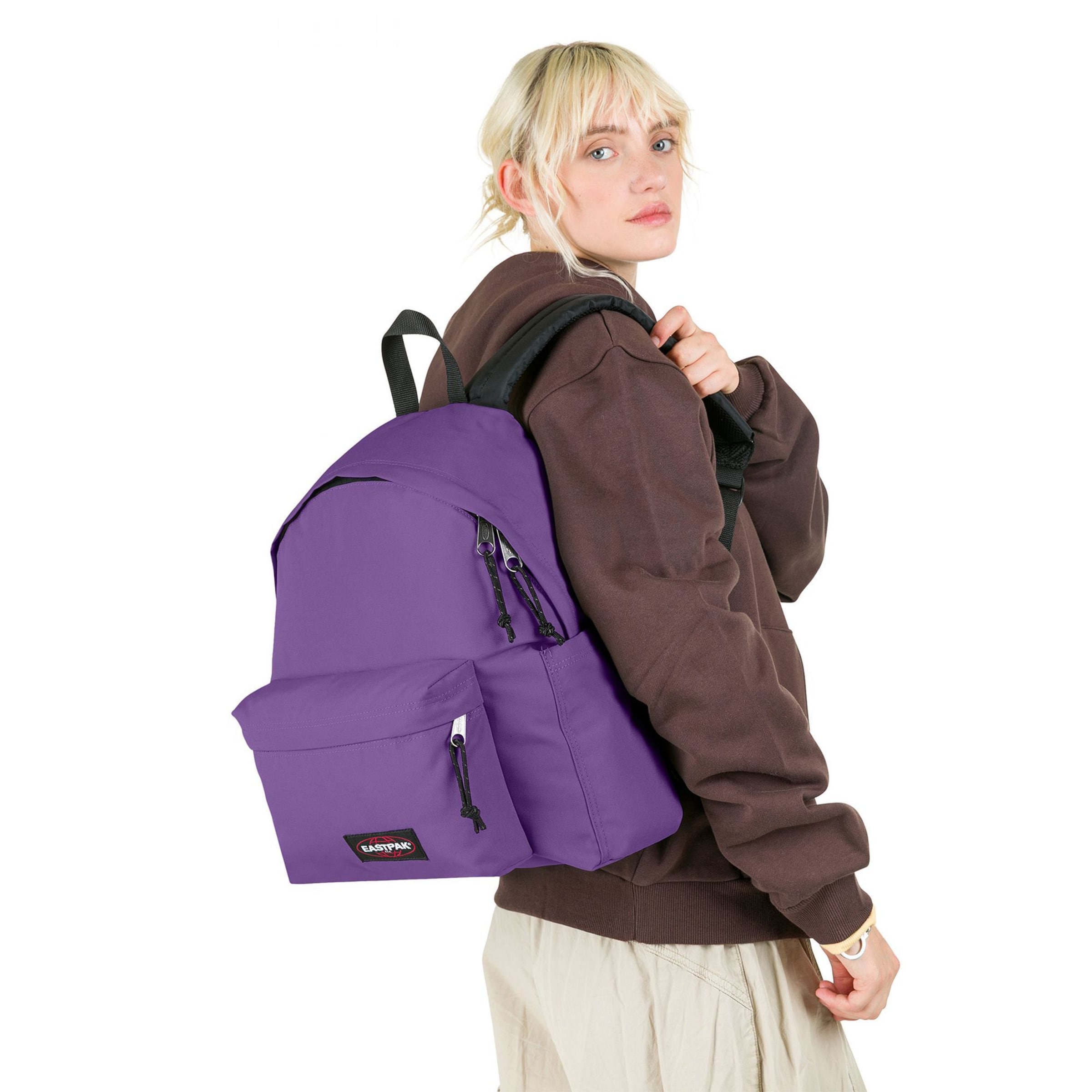EASTPAK Backpack in Purple: front