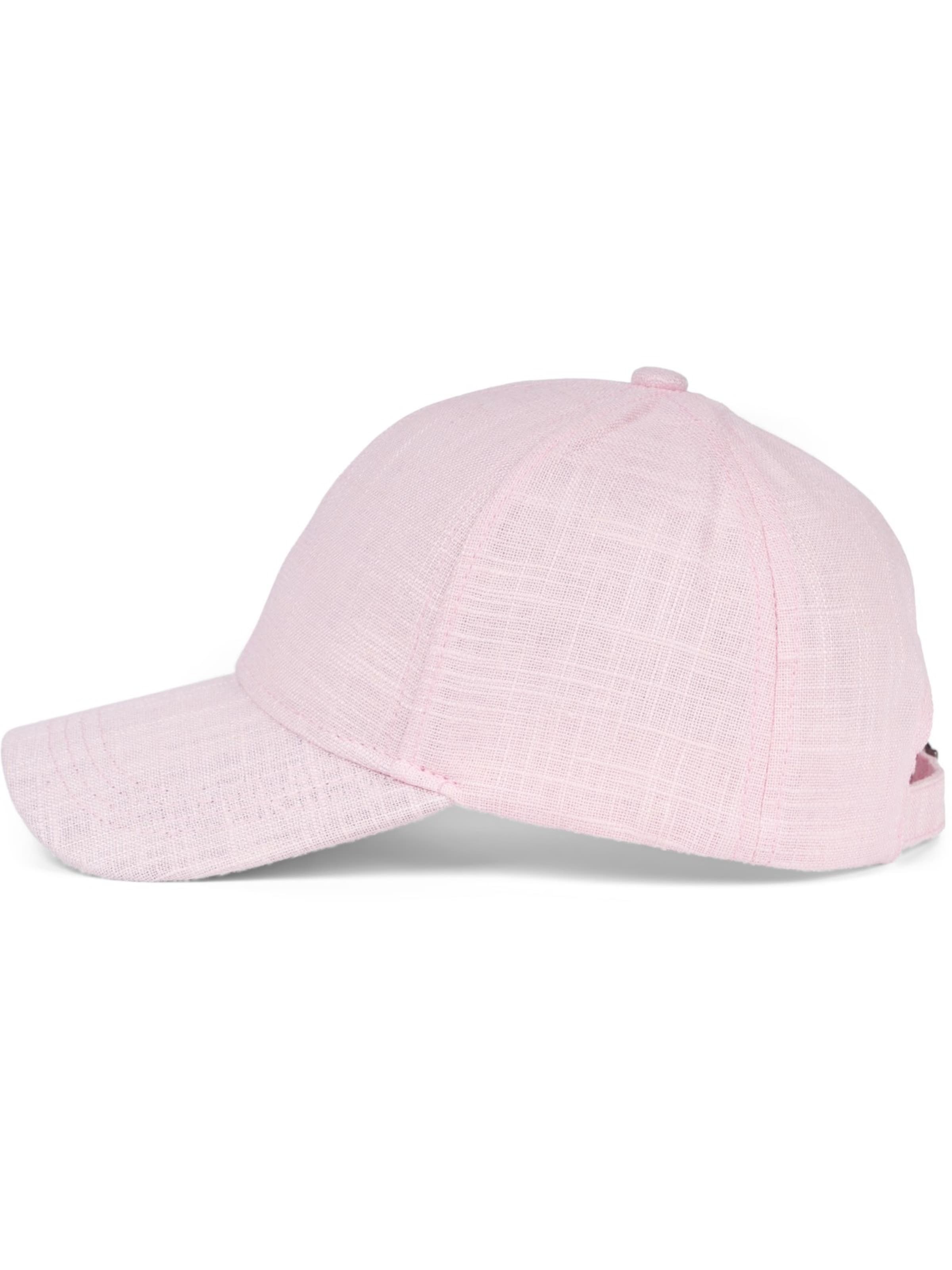 styleBREAKER Cap 'Leinen Baseball Cap' in Pink