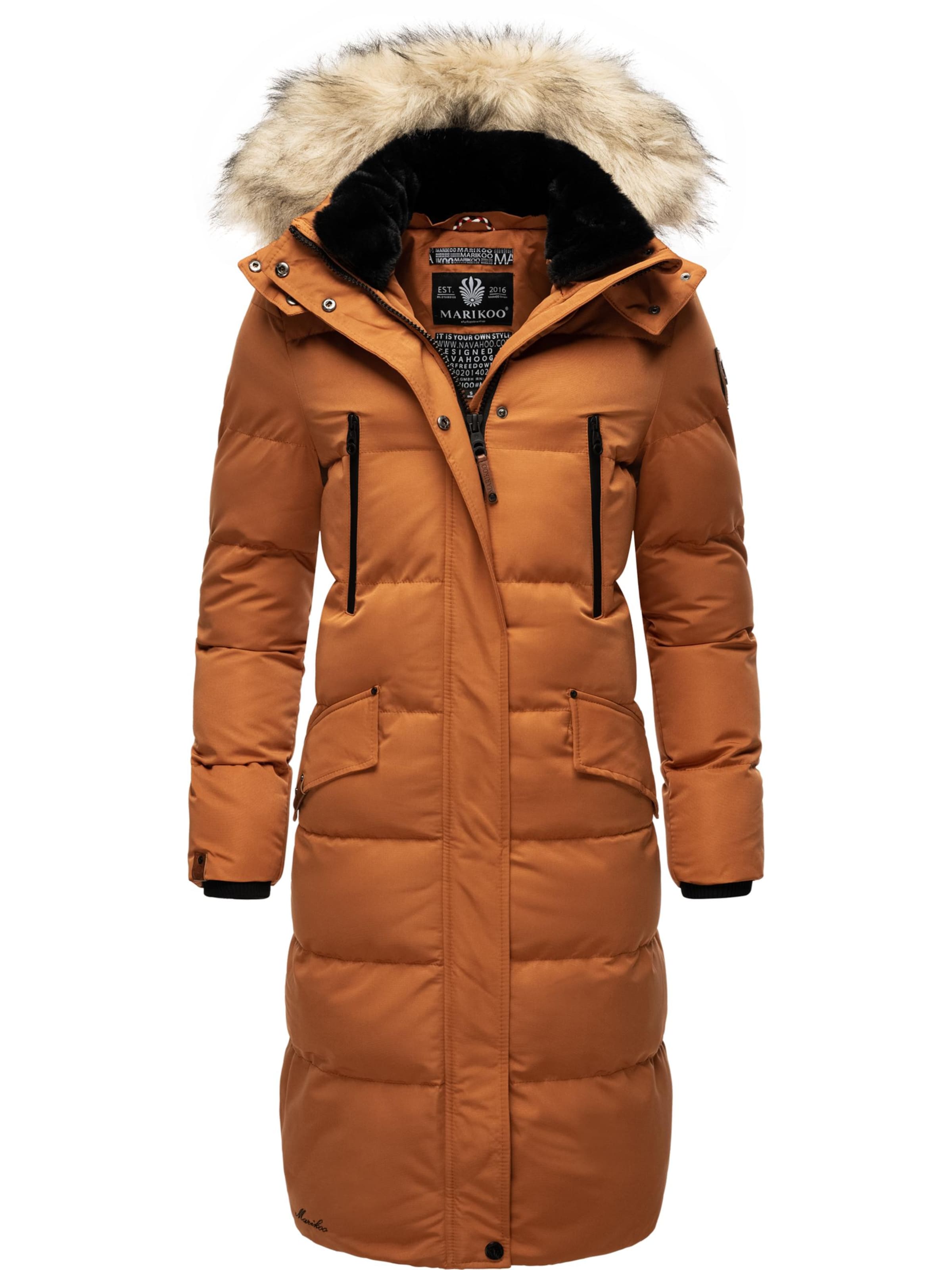 oranžinė MARIKOO Žieminis paltas 'Schneesternchen': priekis