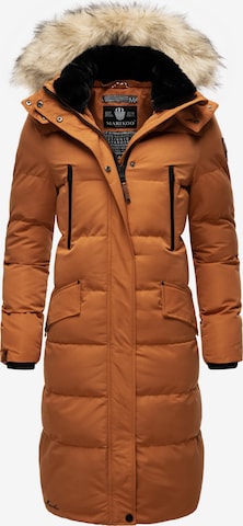 MARIKOO Χειμερινό παλτό 'Schneesternchen' σε πορτοκαλί: μπροστά