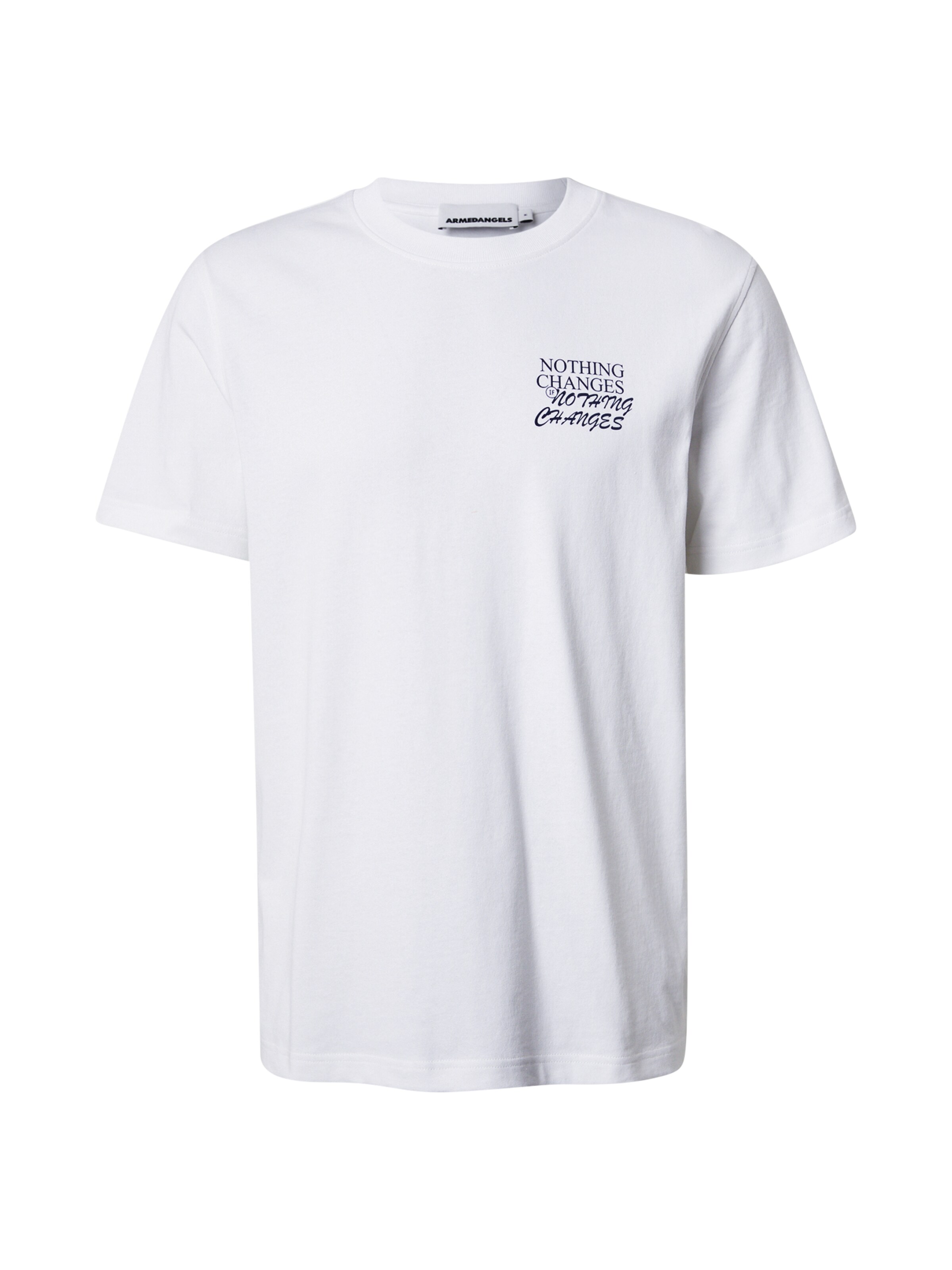 ARMEDANGELS Shirt 'MAARKOS CHANGES' in Wit: voorkant