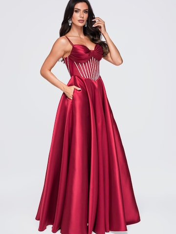 Ombre Abendkleid‌ in Rot