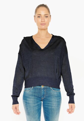 Le Temps Des Cerises Pullover 'ATLAS' in Blau: Vorderseite