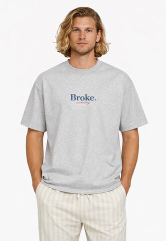 Pockies - Camiseta 'Broke' en gris: frente