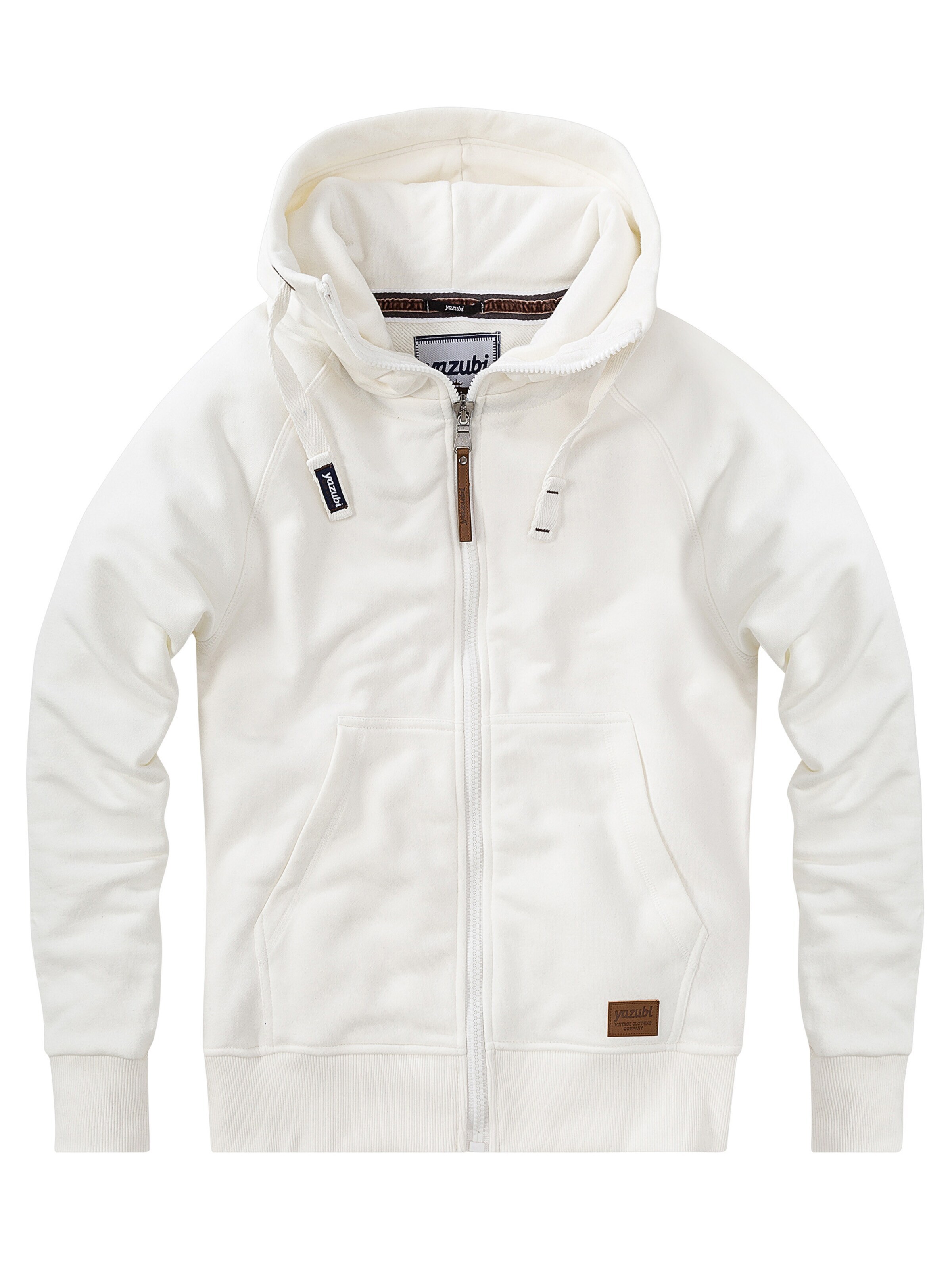 yazubi Sweatjacke 'Jacob'‌‌‌‌‌‌‌ in Weiß