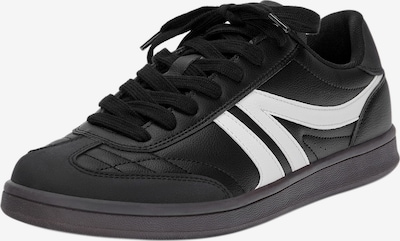 Pull&Bear Matalavartiset tennarit värissä musta / valkoinen, Tuotenäkymä