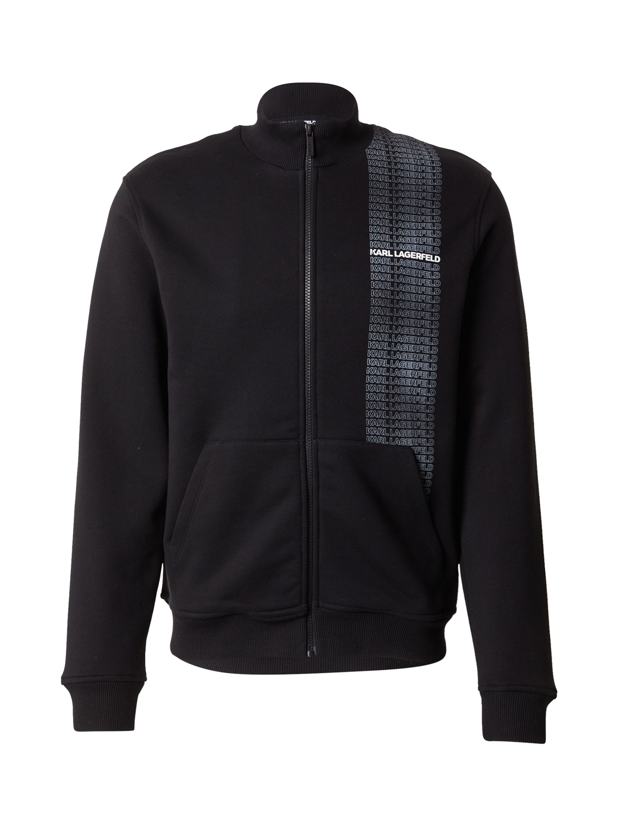 Karl Lagerfeld Sweat jacket in Black: front