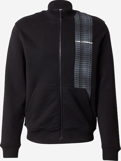 Karl Lagerfeld Collegetakki värissä pastellinsininen / musta / valkoinen, Tuotenäkymä