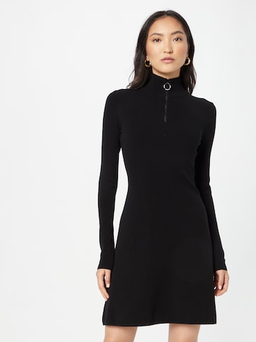 HUGO Knit dress 'Sleonna' in Black: front