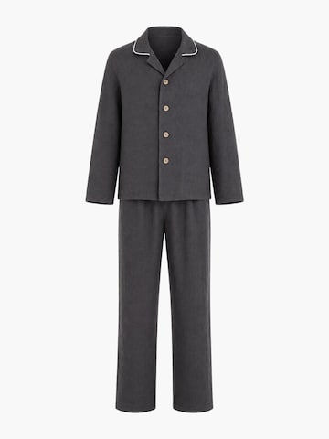 Pyjama long 'Harry' AmourLinen en gris : devant